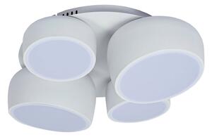 Näve LED φωτιστικό οροφής Eliora, 4 φώτα, λευκό, CCT, τηλεχειριστήριο, ρυθμιζόμενος, Λευκό, Σαλόνι / τραπεζαρία, Μέταλλο, σύγχρονο
