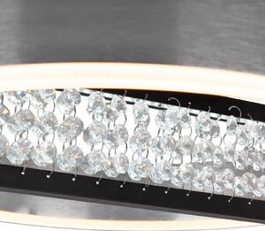 Näve Κρεμαστό φωτιστικό LED Yvaris, ασημί, CCT, τηλεχειριστήριο, ρυθμιζόμενος, Μεταλλικό, Σαλόνι / τραπεζαρία, Αλουμίνιο, σύγχρονο
