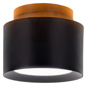 Näve LED σποτ οροφής Trimes, Ø 11,5 cm, μαύρο, CCT, step-dim, ρυθμιζόμενος, Μαύρο, Σαλόνι / τραπεζαρία, Πλαστικό