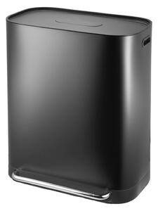 Κάδος Απορριμμάτων Διπλός (57.5x37.3x68.2) Estia 60lt Soft Close Μαύρο 01-20897