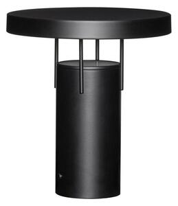 Hübsch HÜBSCH LED-Ακку-Τραπεζολαμπίδα BringMe, μαύρο ματ, ύψος 28 cm, ρυθμιζόμενος, Μαύρο, Μέταλλο, σύγχρονο