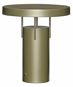 Hübsch HÜBSCH LED-Ακку-Τραπεζολαμπίδα BringMe σκούρο πράσινο μεταλλικό, 28cm, ρυθμιζόμενος, Πράσινο, Μέταλλο, σύγχρονο