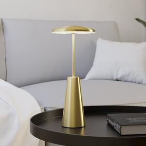 EGLO Φωτιστικό LED με μπαταρία Piccola, χρώμα ορείχαλκου, ύψος 28 εκ., IP54, ρυθμιζόμενος, Χρυσό / Ορείχαλκου, Σαλόνι / τραπεζαρία, Μέταλλο, σύγχρονο