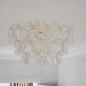 By Rydéns Rydens Φωτιστικό οροφής Lorraine, Ø 52 cm, διαφανές, ρυθμιζόμενος, Διαφανές, Σαλόνι / τραπεζαρία, Μέταλλο