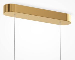 Maytoni Κρεμαστό φωτιστικό LED AMULET, μήκος 110 cm, χρυσό χρώμα, μέταλλο/γυαλί, Χρυσό / Ορείχαλκου, Σαλόνι / τραπεζαρία, Μέταλλο, σύγχρονο