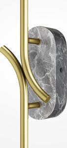 Maytoni LED-Wandlampe RENAISSANCE, ορείχαλκος/μάρμαρο, ύψος 63 cm, 2φωτιστικά., Χρυσό / Ορείχαλκου, Σαλόνι / τραπεζαρία, Μέταλλο, σύγχρονο
