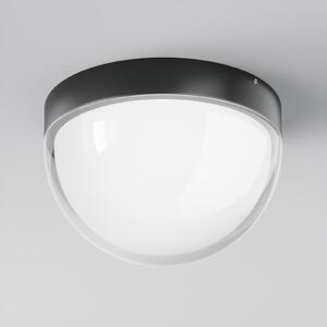 Maytoni Εξωτερικό φωτιστικό οροφής LED Mon, γραφίτη, Ø 18 cm, IP65, 3.000K, Μαύρο, Αλουμίνιο, σύγχρονο