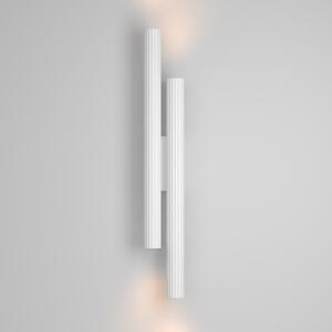 Maytoni LED απλίκα Calipso, λευκή, ύψος 49 cm, μέταλλο, 4 φωτιστικά, Λευκό, Σαλόνι / τραπεζαρία, Αλουμίνιο, σύγχρονο