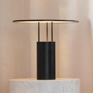 Piet Hein LED επιτραπέζιο φωτιστικό Tempel280, μαύρο, ύψος 24,5 cm, ρυθμιζόμενος, Μαύρο, υπνοδωμάτιο, Αλουμίνιο, σχεδιασμός