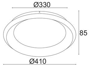 Φωτιστικό Πλαφονιέρα LED 3 CCT Aca Diana BR71LEDC41WHCCT White