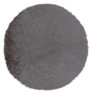 Στρογγυλό Χαλί Γούνινο (Φ160) Βιοκαρπέτ Krolik R04 D Grey