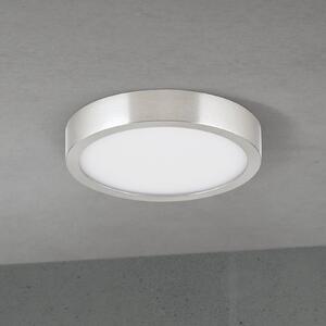 ORION LED φωτιστικό οροφής Disc, χρώμα νικελίου σατινέ, Ø 14 cm, CCT, ρυθμιζόμενος, Μεταλλικό, Σαλόνι / τραπεζαρία, Αλουμίνιο, σύγχρονο