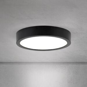 ORION LED οροφής Disc, μαύρο Ø 14 cm, CCT μέταλλο/πλαστικό, ρυθμιζόμενος, Μαύρο, Σαλόνι / τραπεζαρία, Αλουμίνιο, σύγχρονο
