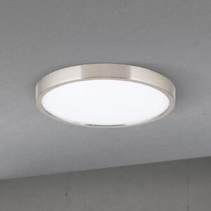 ORION LED οροφής Disc, χρώμα νικελίου σατινέ, Ø 24 cm, CCT, ρυθμιζόμενος, Μεταλλικό, Σαλόνι / τραπεζαρία, Αλουμίνιο, σύγχρονο