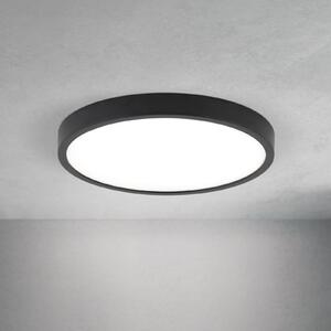 ORION LED οροφής Disc, μαύρο Ø 24 cm, CCT μέταλλο/πλαστικό, ρυθμιζόμενος, Μαύρο, Σαλόνι / τραπεζαρία, Αλουμίνιο, σύγχρονο