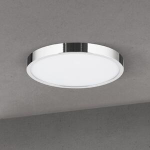 ORION LED οροφής Disc, χρώμα χρώμιο, Ø 24 cm, CCT, μέταλλο, ρυθμιζόμενος, Μεταλλικό, Σαλόνι / τραπεζαρία, Αλουμίνιο, σύγχρονο