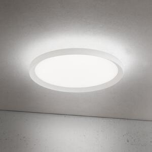 ORION LED φωτιστικό οροφής Kant, Ø 40 cm, λευκό, CCT, μέταλλο/πλαστικό, ρυθμιζόμενος, Λευκό, Σαλόνι / τραπεζαρία, Αλουμίνιο, σύγχρονο