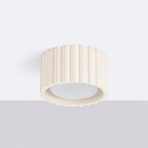 SOLLUX LIGHTING Φωτιστικό οροφής RIBLA, μπεζ, Ø 10 cm, μέταλλο, GX53, ρυθμιζόμενος, Μπεζ, Σαλόνι / τραπεζαρία, Αλουμίνιο
