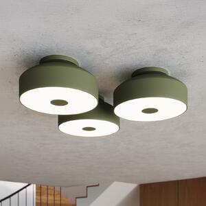 SOLLUX LIGHTING Φωτιστικό οροφής CLARO, λαδί, Ø 30 cm, μέταλλο, 4 x E27, ρυθμιζόμενος, Πράσινο, Σαλόνι / τραπεζαρία, Μέταλλο
