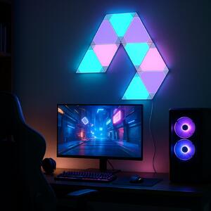 Calex Smart LED απλίκα TRIANGLES, 9 τεμάχια, RGBW, ρυθμιζόμενη ένταση φωτισμού, ρυθμιζόμενος, Λευκό, Σαλόνι / τραπεζαρία, Πλαστικό, σύγχρονο