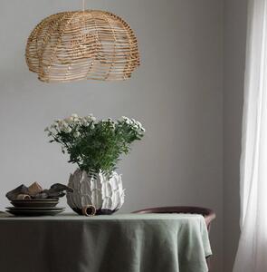 PR Home Κρεμαστό φωτιστικό Mayla, χρώμα ξύλου, ρατάν, Ø 43 cm, ρυθμιζόμενος, Ξύλου, Σαλόνι / τραπεζαρία, Ξύλο