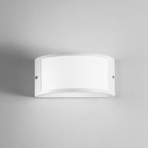 INTEC Εξωτερικός φωτιστικός Austin, λευκός, πλάτος 25 cm, μέταλλο, IP54, ρυθμιζόμενος, Λευκό, Αλουμίνιο, σύγχρονο