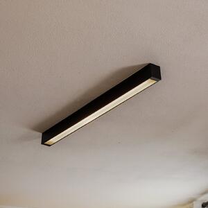 Nowodvorski Lighting Φωτιστικό οροφής Straight μαύρο 92 cm, Μαύρο, Σαλόνι / τραπεζαρία, Μέταλλο, σύγχρονο