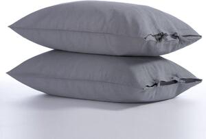 Μαξιλαροθήκες Cotton-Linen (Σετ 2τμχ) Grey Nef-Nef