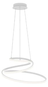 Luce Ambiente Design Κρεμαστό φωτιστικό LED COASTER, λευκό, Ø 60 cm, μέταλλο, CCT, Λευκό, Σαλόνι / τραπεζαρία, Αλουμίνιο, σύγχρονο