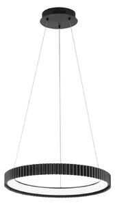 Luce Ambiente Design Κρεμαστό φωτιστικό LED Niike, μαύρο, Ø 50 cm, μέταλλο, CCT, Μαύρο, Σαλόνι / τραπεζαρία, Μέταλλο, σύγχρονο