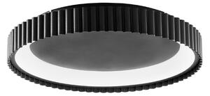 Luce Ambiente Design LED φωτιστικό οροφής Niike, μαύρο, Ø 40 cm, μέταλλο, CCT, Μαύρο, Σαλόνι / τραπεζαρία, Μέταλλο, σύγχρονο