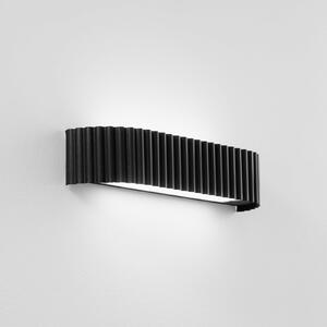 Luce Ambiente Design LED απλίκα Niike, μαύρο, πλάτος 40 cm, μέταλλο, CCT, Μαύρο, Σαλόνι / τραπεζαρία, Μέταλλο, σύγχρονο