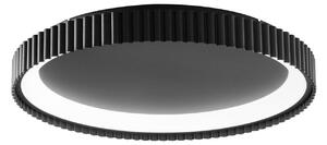 Luce Ambiente Design Φωτιστικό οροφής LED Niike, μαύρο, Ø 50 cm, μέταλλο, CCT, Μαύρο, Σαλόνι / τραπεζαρία, Μέταλλο, σύγχρονο