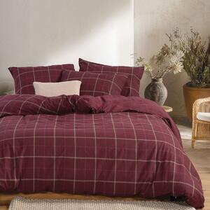 Φανελένια Σεντόνια Μονά (Σετ) Nef-Nef Homeware Flannel Naiberg Bordo