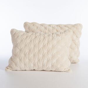 Ζεύγος Μαξιλαροθήκες (52x72) Nef-Nef Homeware Premium Priver Ecru