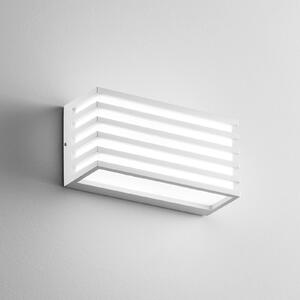 INTEC Λάμπα LED εξωτερικού χώρου Dukrot, λευκή, πλάτος 22 cm, μέταλλο, Λευκό, Αλουμίνιο, σύγχρονο