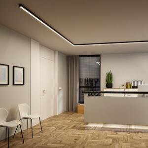 Paulmann LED φωτιστική λωρίδα Linion, μαύρη, 50 cm, 3.000 K, ρυθμιζόμενος, Μαύρο, Σαλόνι / τραπεζαρία, Αλουμίνιο, σύγχρονο
