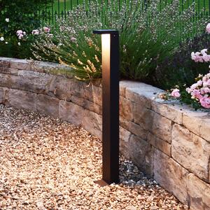 Deko-Light Φωτιστικό LED Lerna 1000 σκούρο γκρι Ύψος 100 cm 7,4 W CCT, Μαύρο, Αλουμίνιο, σύγχρονο