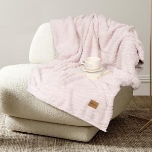 Κουβέρτα Καναπέ Fleece (130x170) Nima Serenus Nude Pink