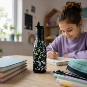 Μπουκάλι Θερμός Original Kids Chilly's με πτυσσόμενο καλαμάκι, χωρητικότητα 350ml και διατήρηση θερμοκρασίας 12h ζεστό / 24h κρύο - Splatter