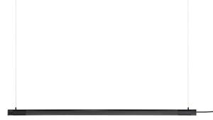 GEJST Κρεμαστό φωτιστικό Radent, μαύρο, μήκος 138 cm, G13 LED, Μαύρο, Σαλόνι / τραπεζαρία, Μέταλλο