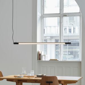 GEJST Κρεμαστό φωτιστικό Radent, μαύρο, μήκος 70 cm, G13 LED, Μαύρο, Σαλόνι / τραπεζαρία, Μέταλλο