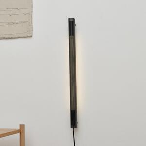 GEJST Φωτιστικό τοίχου Radent βύσμα, μαύρο, ύψος 70 cm, G13 LED, Μαύρο, Σαλόνι / τραπεζαρία, Μέταλλο