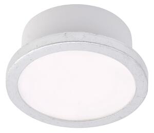 LIGHTME LightMe Φωτιστικό οροφής Aqua Uno, Ø 11 cm, φύλλο ασημιού, IP44, Μεταλλικό, Μπάνιο, Αλουμίνιο, σύγχρονο