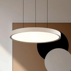 Viokef Κρεμαστή λάμπα LED Denver, Ø 49 cm, μπεζ, μέταλλο, Μπεζ, Σαλόνι / τραπεζαρία, Αλουμίνιο, σύγχρονο