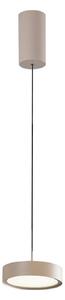 Viokef Κρεμαστό φωτιστικό LED Denver, Ø 17 cm, μπεζ, μέταλλο, Μπεζ, Σαλόνι / τραπεζαρία, Αλουμίνιο, σύγχρονο