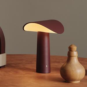 GEJST LED φορητή επιτραπέζια λάμπα Lium, μπορντό, 2.700 K, USB, ρυθμιζόμενος, Κόκκινο, Σαλόνι / τραπεζαρία, Αλουμίνιο, σύγχρονο