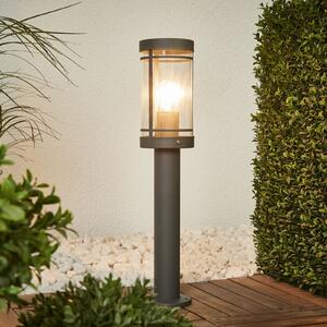 Lindby Λάμπα βάσης Djori, 50 cm, ανθρακί, ανοξείδωτο ατσάλι, E27, Γκρι, Ανοξείδωτος χάλυβας, σύγχρονο