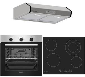 ΣΕΤ ΦΟΥΡΝΟΣ ΗΛΕΚΤΡΙΚΟΣ SF6850BOI INOX 83LT + ΕΣΤΙΑ ΚΕΡΑΜΙΚΗ SF6822HV5 + ΑΠΟΡΡΟΦΗΤΗΡΑΣ ΕΛΕΥΘΕΡΟΣ SF6683 INOX 2 ΜΟΤΕΡ 60CM (4 ΕΤΗ