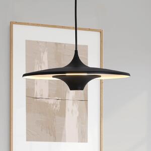 Viokef Κρεμαστό φωτιστικό LED Rene, μαύρο, Ø 42 cm, μέταλλο, Μαύρο, Σαλόνι / τραπεζαρία, Μέταλλο, σύγχρονο